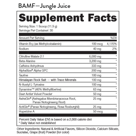 BAMF High Stimulant Nootropic Pre-Workout